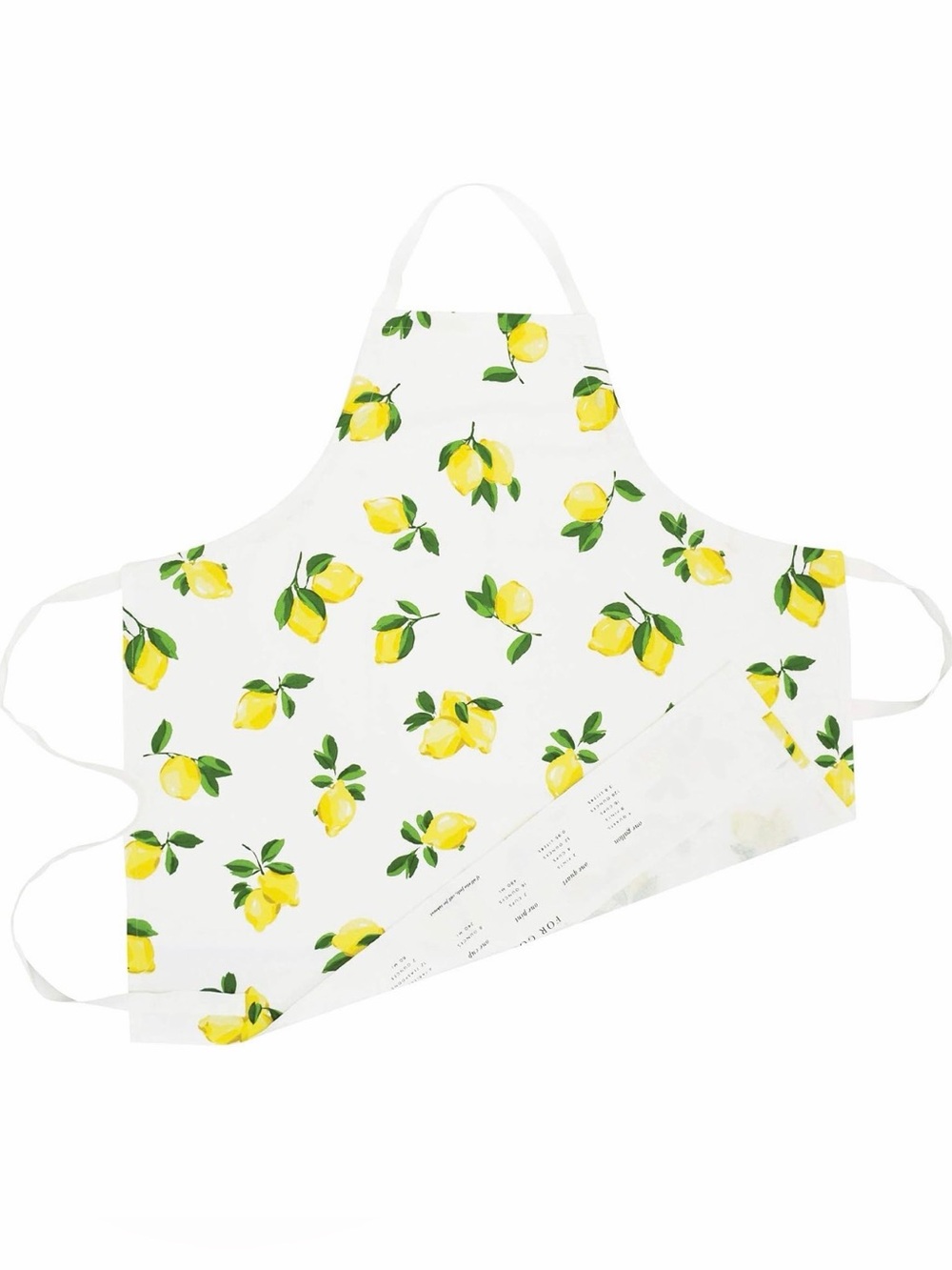 NWT Kate Spade New York Lemons Fabric Kitchen Apron Make Lemonade New